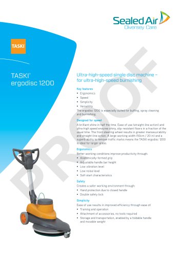 TASKI® ergodisc 1200