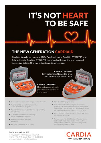 CardiAid Technical Spec Brochure - EN