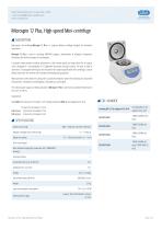 Microspin 12 Plus, High-speed Mini-centrifuge