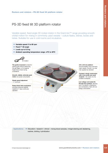 PS-3D Variable Speed, Fixed-Angle 3D Rotator