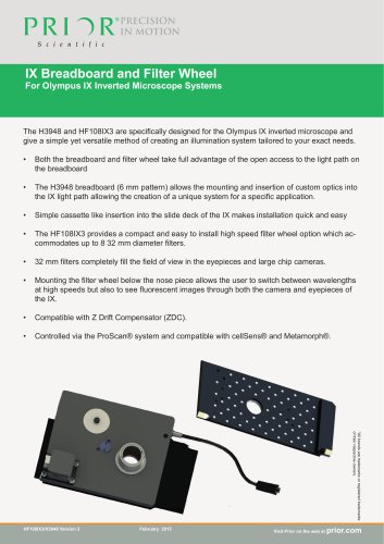 IX Breadboard and Filter Wheel